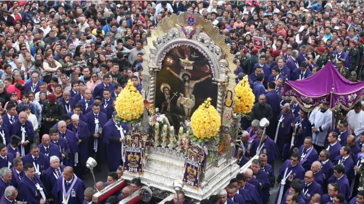 Procesión del Señor de los Milagros, hoy 3 de octubre: primer recorrido, calles y avenidas por donde pasará la imagen del Cristo de Pachacamilla