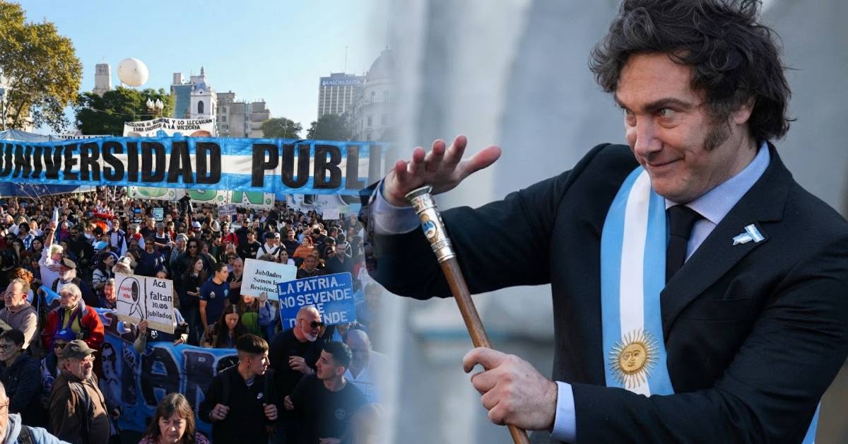 Argentina: docentes y estudiantes protestan contra Javier Milei por recortes a universidades y salarios
